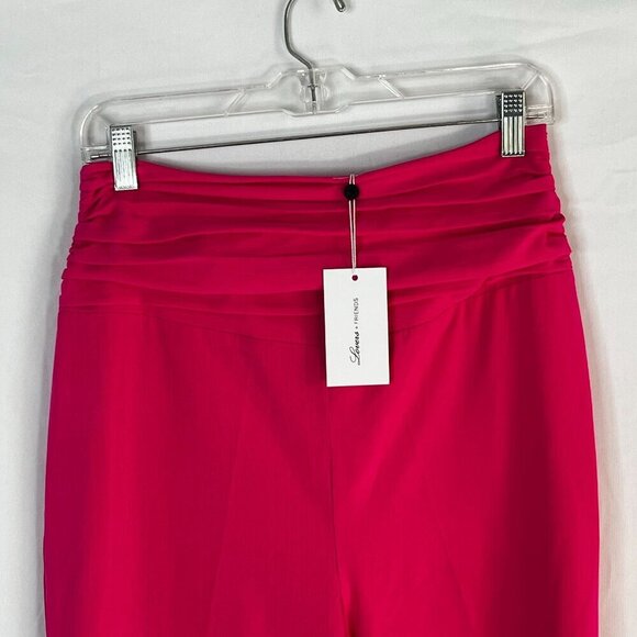Lovers And Friends Dorinda Wide Leg Pant in Neon Pink High Waist Medium NWT - Picture 6 of 13